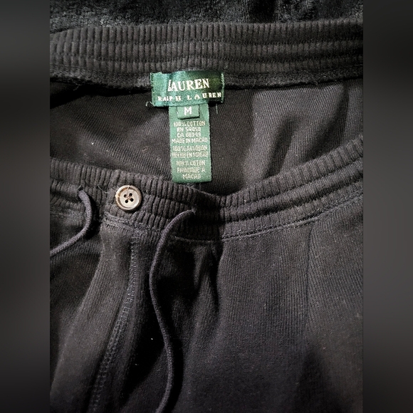 Lauren Ralph Lauren - NWOT-Mens Black, Drawstring Lounge Pants - Size M - Picture 4 of 4